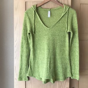 Hoodie Sweatshirt Womens Small Green Lightweight Guru Active Green Super Soft
